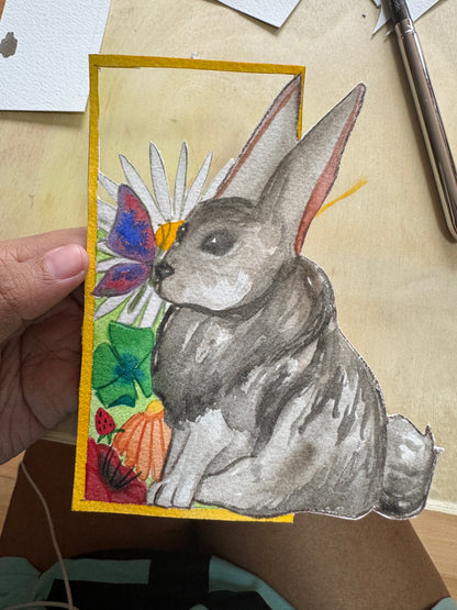 Aquarell-Lesezeichen auf Bestellung